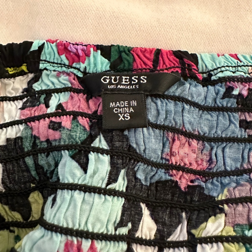 GUESS FLORAL BODYCON DRESS - Picture 9 of 9